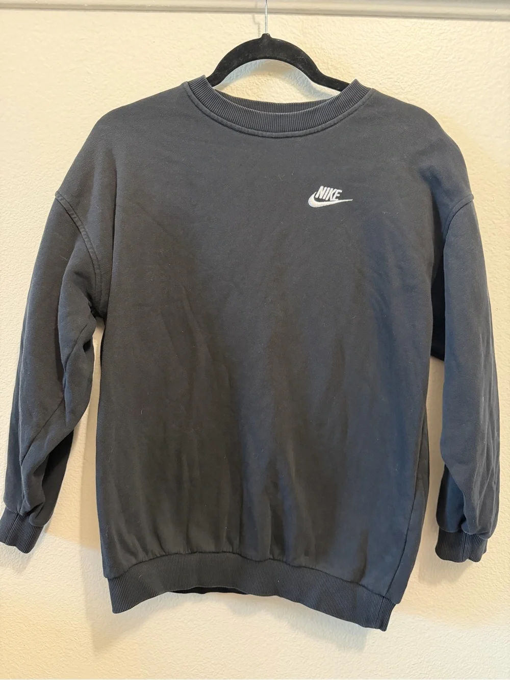 Nike kids Black Crewneck Sweatshirt
